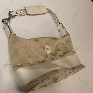 Tan Authentic Old Coach Shoulder Bag